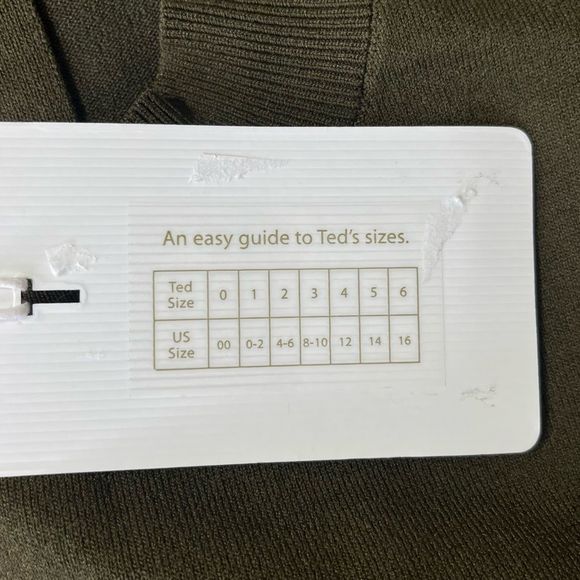 NEW Ted Baker Justnee Olive Green Zebra Print Pleated Midi Dress Size XL - Picture 7 of 11